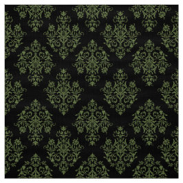 tecido Cor damasco preto Barroco ornamentado