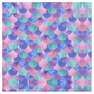 Tecido Cor de água do lacre azul roxa rosa Escala de Sere