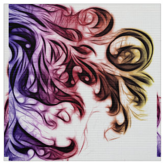 Tecido Cor De Inverter Floral Brilhante