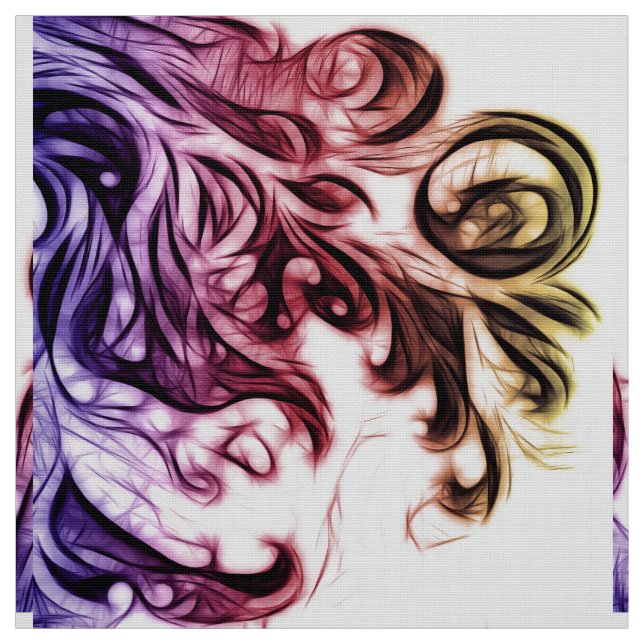 Tecido Cor De Inverter Floral Brilhante (Modelo)