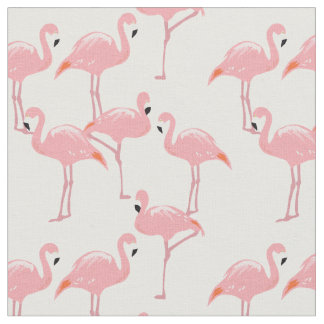 Tecido cor-de-rosa do teste padrão dos flamingos