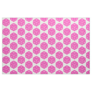 Tecido cor-de-rosa dos dados D20