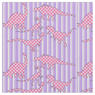 Tecido cor-de-rosa e roxo do dinossauro
