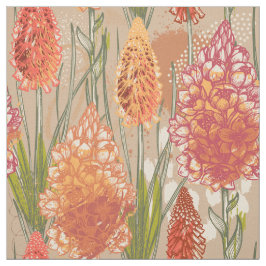 Tecido Cor-de-rosa-laranja africano Dourado