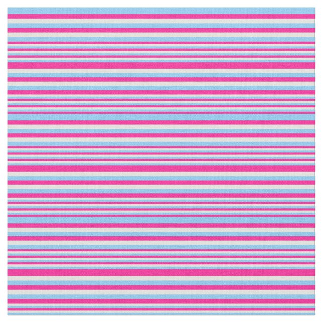 Tecido Cor-de-rosa profundo, azul claro e padrão ciano cl (Detalhe)