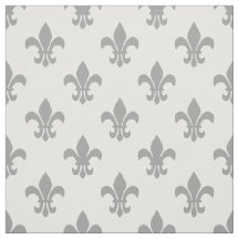 Cor DIY BG, Cinza Dk Fleur De Lis Sz6 Branco