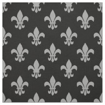 Cor DIY BG, Cinza Dk Fleur De Lis Sz6 Preto