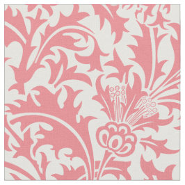 Tecido Cor do costume do pêssego do teste padrão do cardo