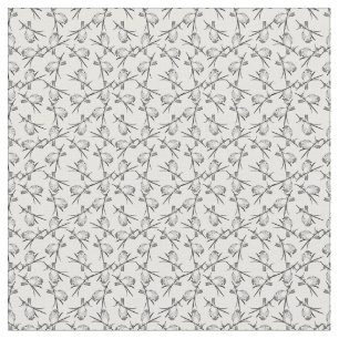 Tecido COR PERSONALIZADA DO Pássaro Finch Vintage