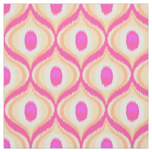 Tecido Cor rosa e cor laranja, kat marroquino design