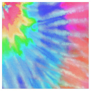 Tecido Cor Rosa, Verde e Azul, Psicodélica Tie Dye Groovy