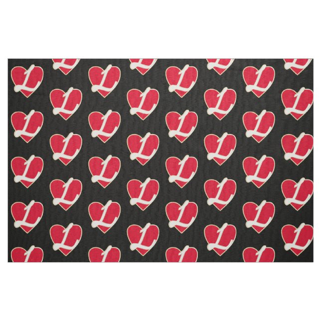 Tecido Coração adorável (Fat Quarter)
