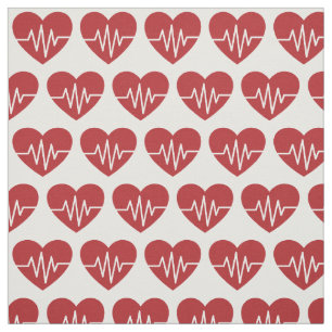Tecido Coração de Amor Médico
