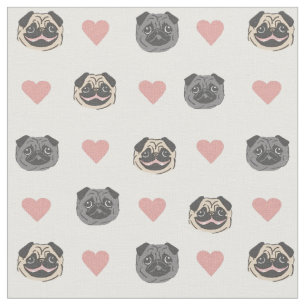 Tecido coração do pug