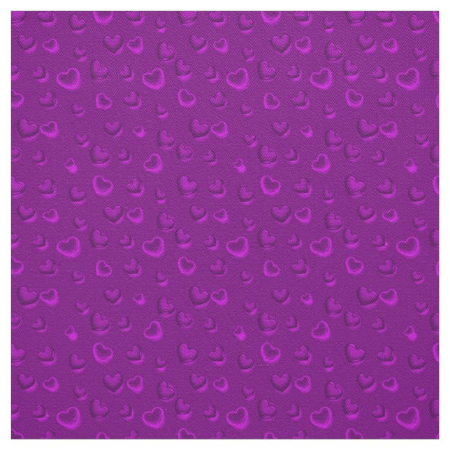 Tecido Coração Roxo Elegante Moderno e Elegante de Luxo (Modelo)