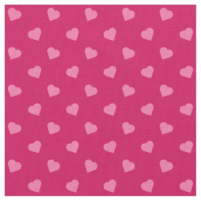 Tecido Corações Cor-de-Rosa (Detalhe)