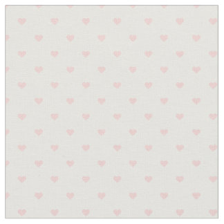 Tecido Corações da Bolinhas da rosa claro