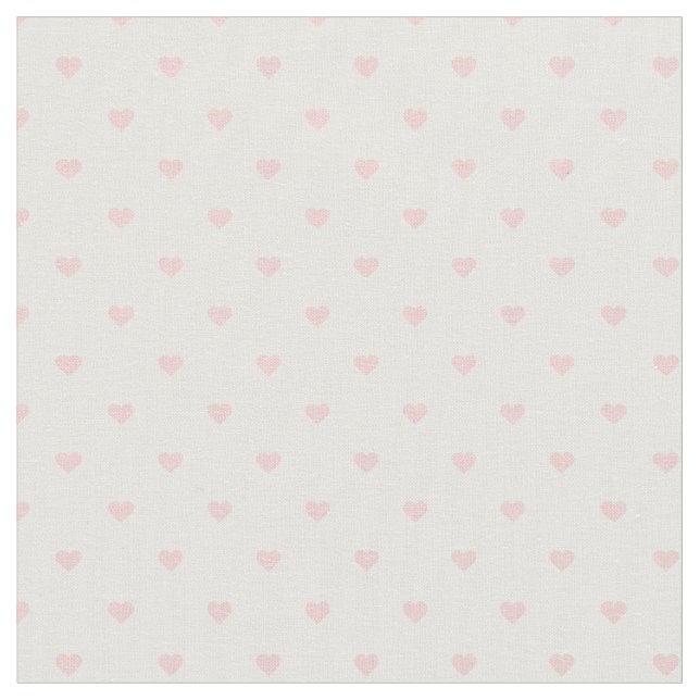 Tecido Corações da Bolinhas da rosa claro (Detalhe)