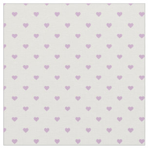 Tecido Corações de Bolinhas Roxo Lilac