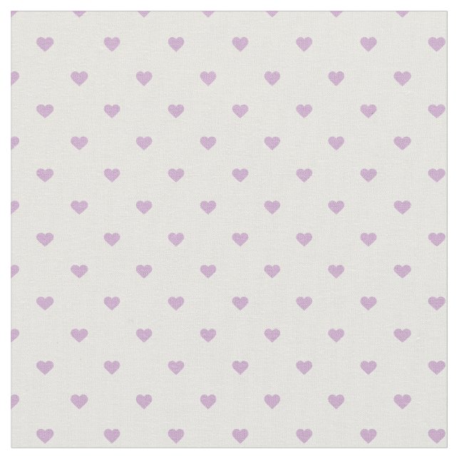 Tecido Corações de Bolinhas Roxo Lilac (Detalhe)