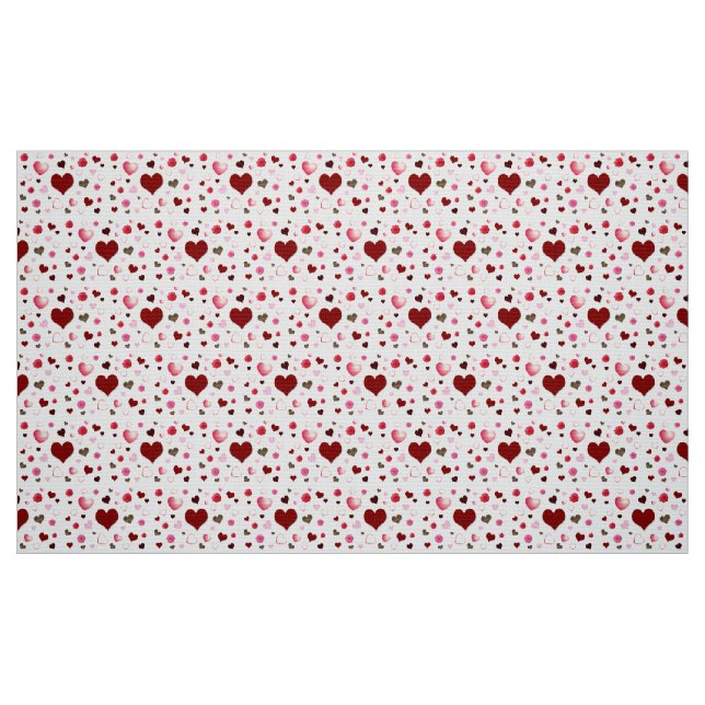 Tecido Corações e Rosas (Fat Quarter)