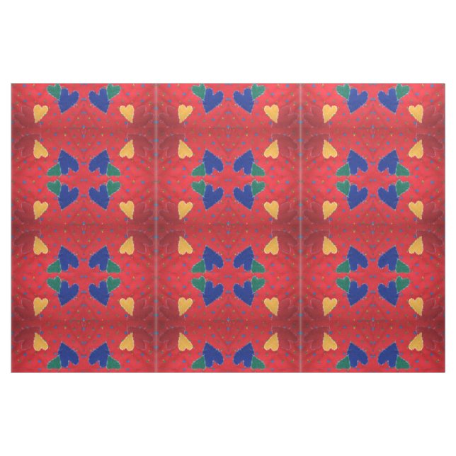 Tecido Corações Inclusos (Fat Quarter)