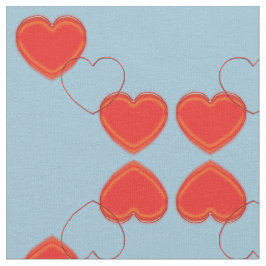 Tecido - Corações Refletidos