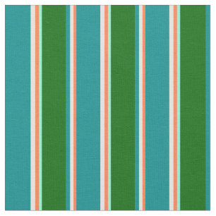 Tecido Coral, Amarelo, Ciano Escuro, Verde Escuro e Aquam