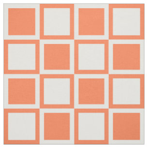 Tecido Coral Bold Mod Quadrados ~ grande escala