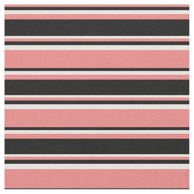 Tecido Coral claro, preto e branco (Detalhe)