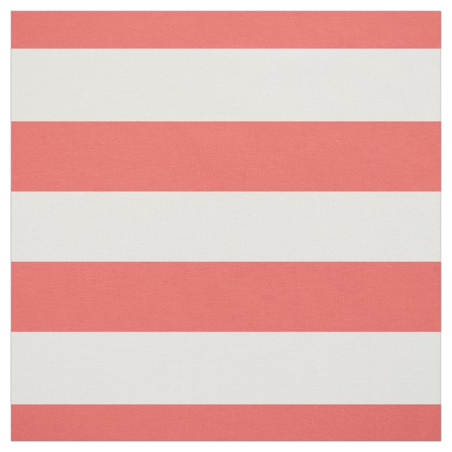 Tecido Coral e branco 1,5" teste padrão horizontal das (Modelo)