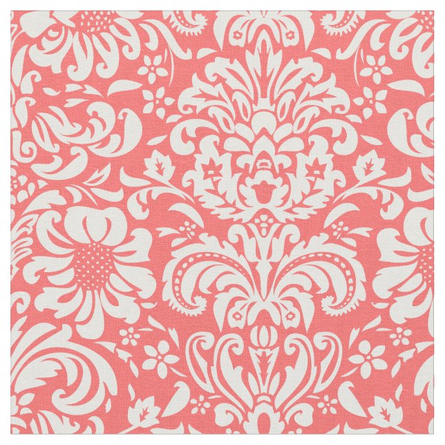 Tecido Coral Floral Damask (Detalhe)