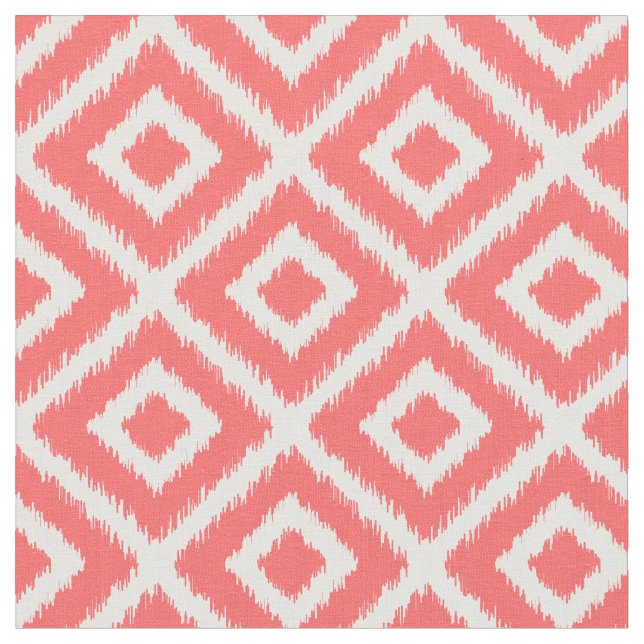 Tecido Coral Ikat Diamouros (Detalhe)
