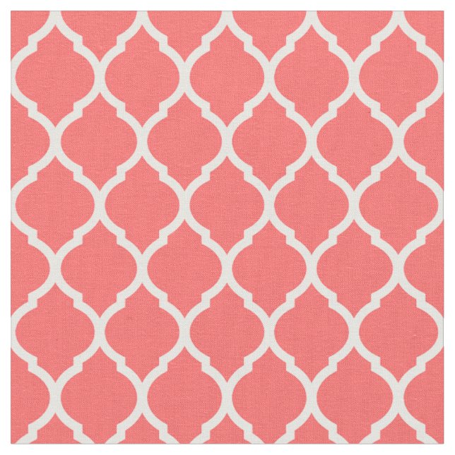 Tecido Coral Marroquino Quatrefoil (Detalhe)