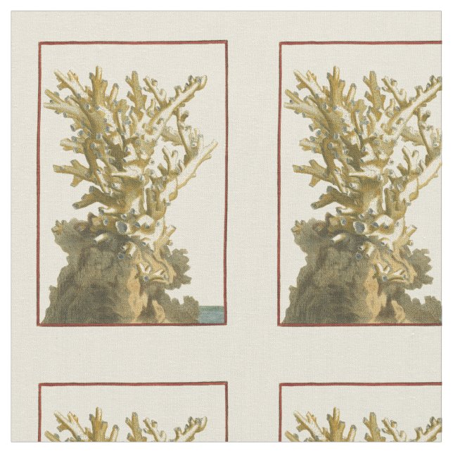 Tecido Coral pelo mar (Detalhe)