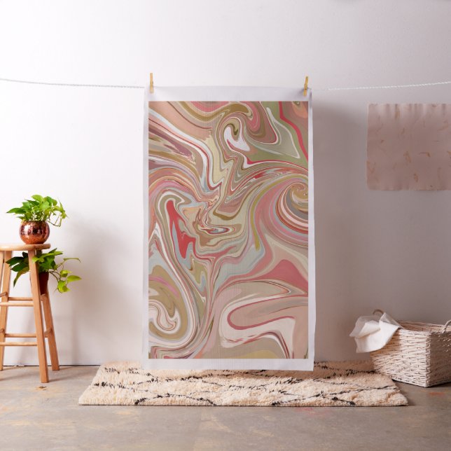 Tecido Coral Swirls (In Situ)