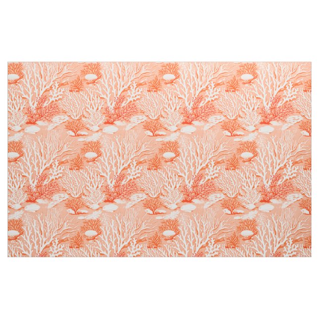 Tecido Coral Vermelho Monocromático (Fat Quarter)
