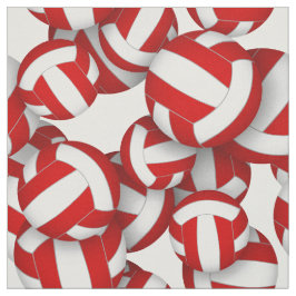 Tecido cores da equipe vermelho branco volleyballs padrão