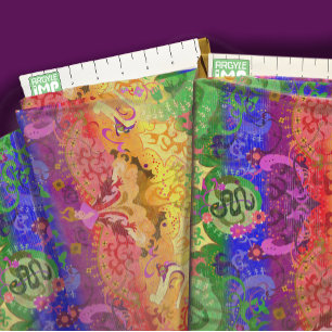 Tecido Cores de orgulho gay do damasco do dragão-arco-íri