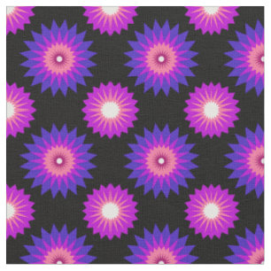 Tecido Cores do orgulho genderfluid / padrão de flor pret
