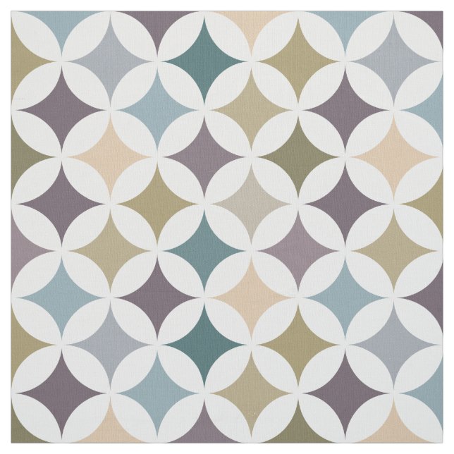 Tecido Cores do Padrão Hipocicloide Geométrico (Modelo)