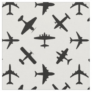Tecido Cores e tamanho de azulejo personalizados de aviõ