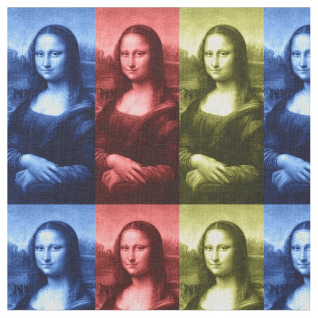 Tecido Cores preliminares de Mona Lisa (Detalhe)