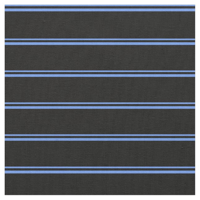 Tecido Cornalha Azul e Preto Padrões de Faixa (Detalhe)