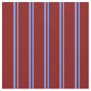 Tecido Cornflower Blue e Maroon Pattern