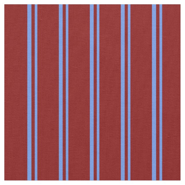 Tecido Cornflower Blue e Maroon Pattern (Detalhe)
