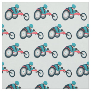 Tecido Corrida em cadeira de rodas