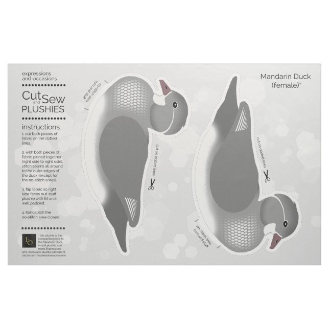 Tecido Corte e mastigue, solte a mancha de mandarim femin (Fat Quarter)