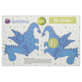 Tecido Corte & Sew o dragão azul - projeto fácil de DIY
