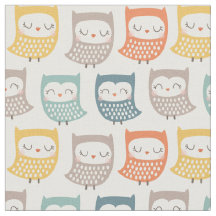 Corujas Cutes em cores de queda mudas em creme